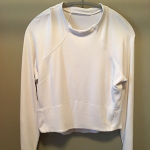 Lululemon Hill and Valley mock neck crew, size 10